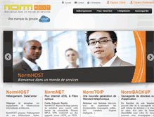 Tablet Screenshot of normhost.com